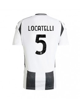 Moški Nogometna dresi replika Juventus Manuel Locatelli #5 Domači 2024-25 Kratek rokav